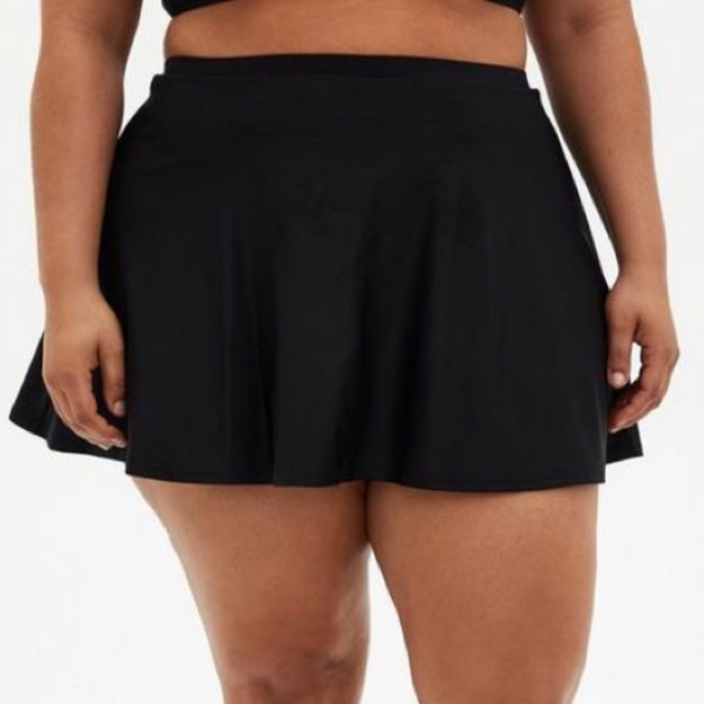 NWT TORRID High-Rise Long Swim Skirt With Short